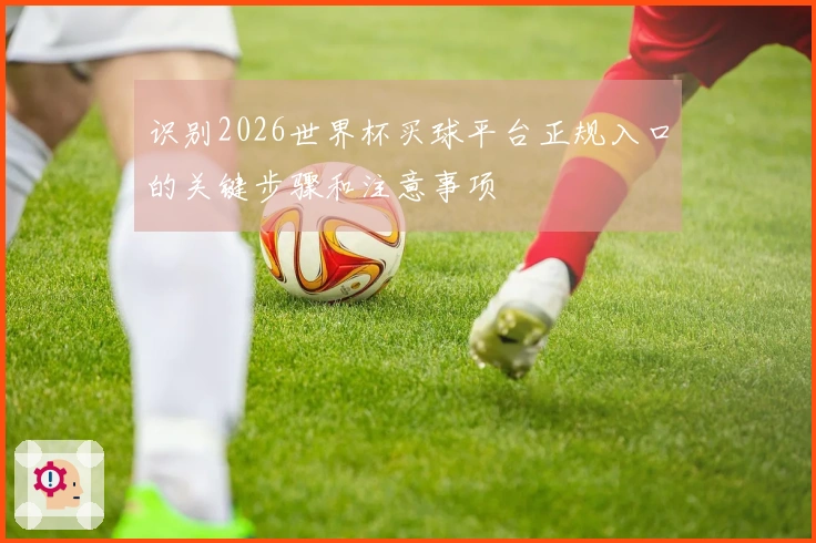 识别2026世界杯买球平台正规入口的关键步骤和注意事项